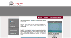 Desktop Screenshot of beniguet-immobilier.com